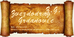 Zvezdodrag Grdanović vizit kartica